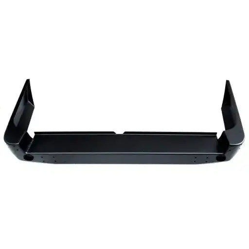 Støtfanger bak til Toyota Land Cruiser J100 98-07 sett ovenfra, svart matt metallramme uten dekor.