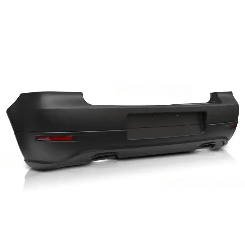 Bakfanger VW Golf 4 R32 style i sort plast med røde refleksdetaljer og utsparing til skilt.