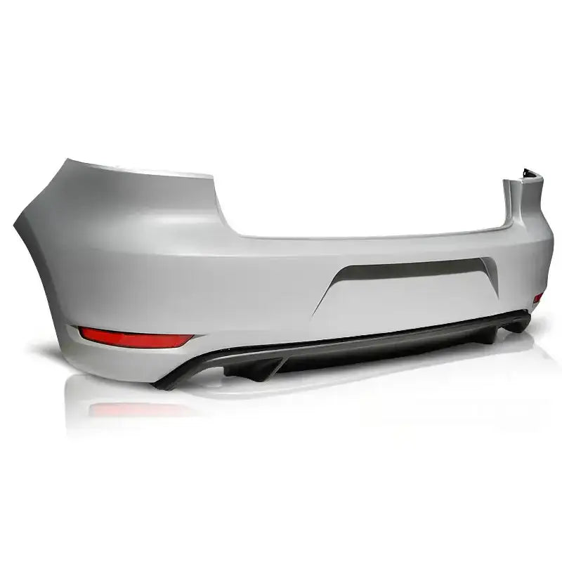 Bakfanger Vw Golf 6 Hatchback GTI Style Twin i lys grå plast med svart underkant og røde reflekser.