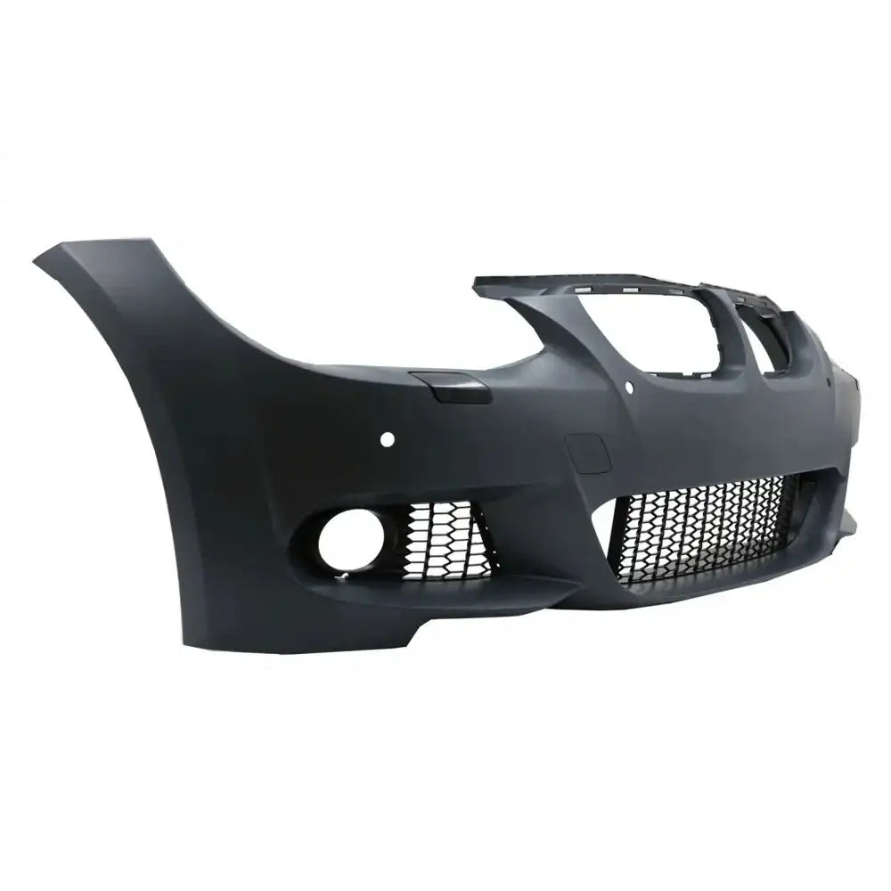 Frontfanger til BMW 3 Serie E93 cabrio 2010-2013, sort plast med åpninger og integrert gitter.