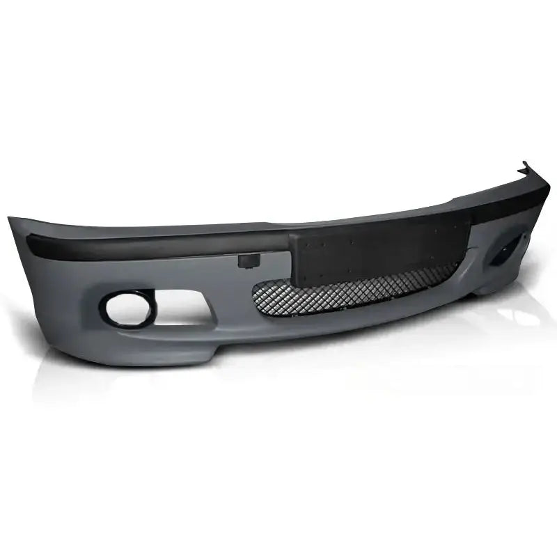 Frontfanger BMW E46 05.98-03.05 S/T M-Pack i grå plast med sort grill og åpning for tåkelys.