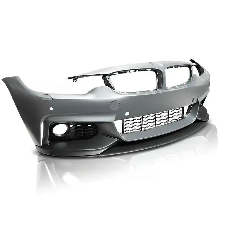 Frontfanger til BMW F32/F33/F36 M-Performance style med sorte detaljer og åpninger for grill og tåkelys.