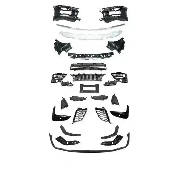 Front bumper deler til Bmw G20/G21 19- M-Performance PDC arrangert på hvit bakgrunn.