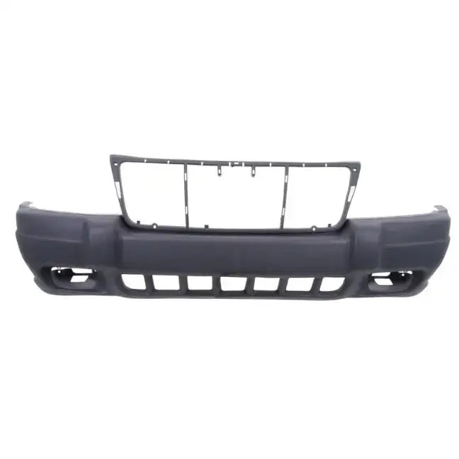 Støtfanger foran til Jeep Grand Cherokee II WJ Laredo 98-05 i sort plast med åpninger for grill og tåkelys.