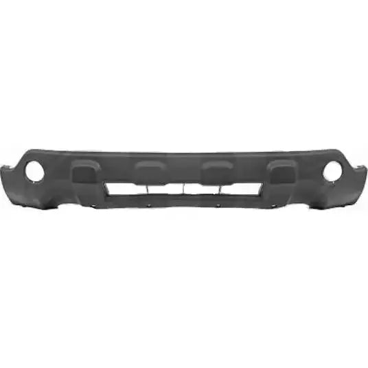 Støtfanger foran til Honda CRV III 06-09, sort plast med hull, sett rett forfra mot hvit bakgrunn.