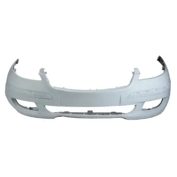 Støtfanger foran til Mercedes A Klasse W169 04-08 i lys grå plast, sett rett forfra mot hvit bakgrunn.