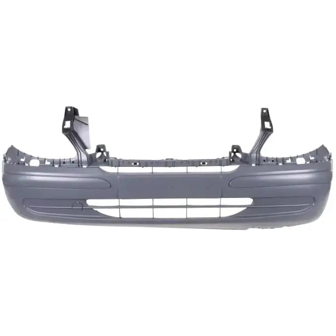 Støtfanger foran til Mercedes Vito/Viano W639 i grå plast med utsparinger for lykter og grill.