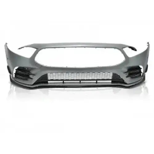 Frontfanger Mercedes W177 18- Sport uten kamerahull sett forfra med sort netting og luftinntak.