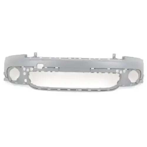 Støtfanger foran til Mini R56/57/58/59 07-10 i lys grå plast med utsparinger for lykter og luftinntak.