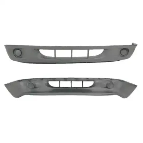 Støtfanger foran til Dodge Durango 97-04, grå plast med runde utsparinger og åpninger i midten.