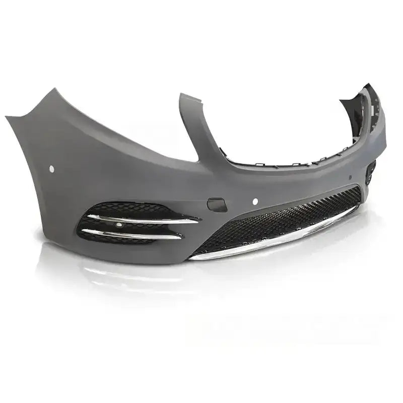 Støtfanger foran Sport PDC til Mercedes V-Klasse W447 14-19 i grå plast med sorte og kromdetaljer.