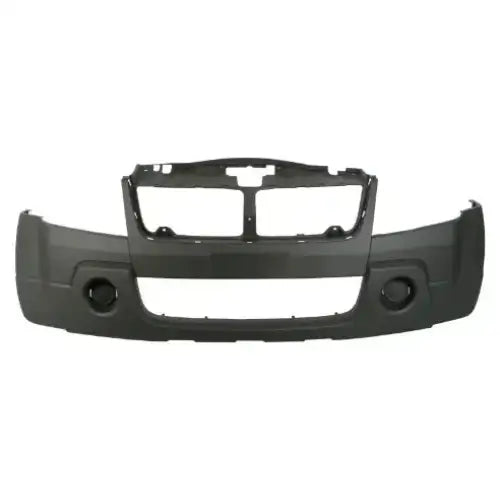 Støtfanger foran til Suzuki Grand Vitara 05-15 i sort plast med utsparinger, sett rett forfra.