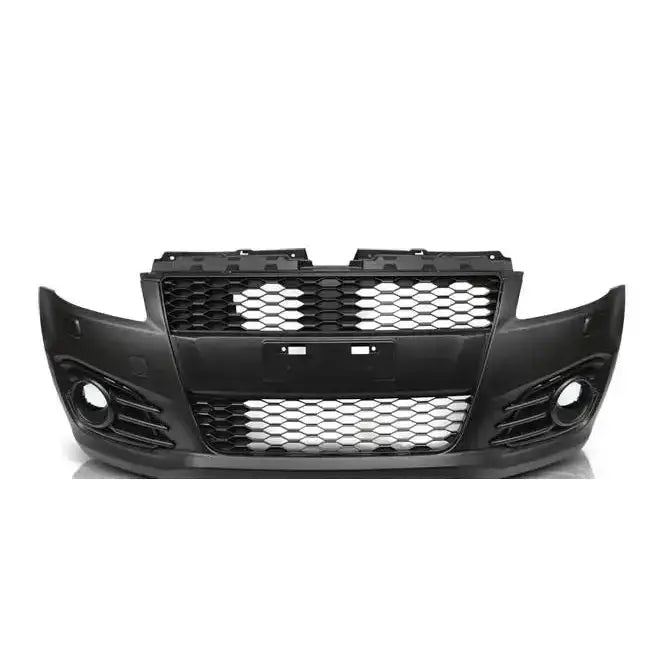 Front bumper til Suzuki Swift V 10-17 Sport Style med bikubemønster og runde hull til tåkelys.