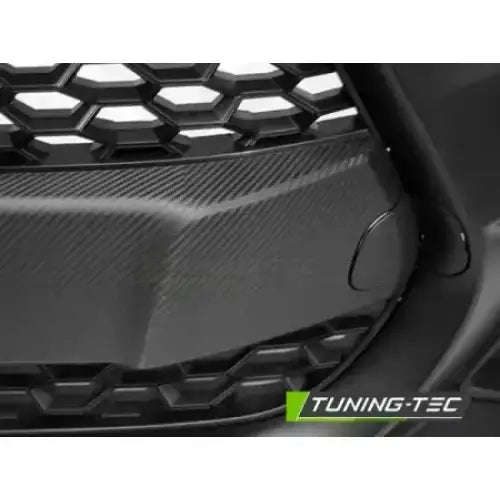 Frontbumper for Suzuki Swift VI 17- Sport Style med karbonfiber-look og sekskantet grillmønster.