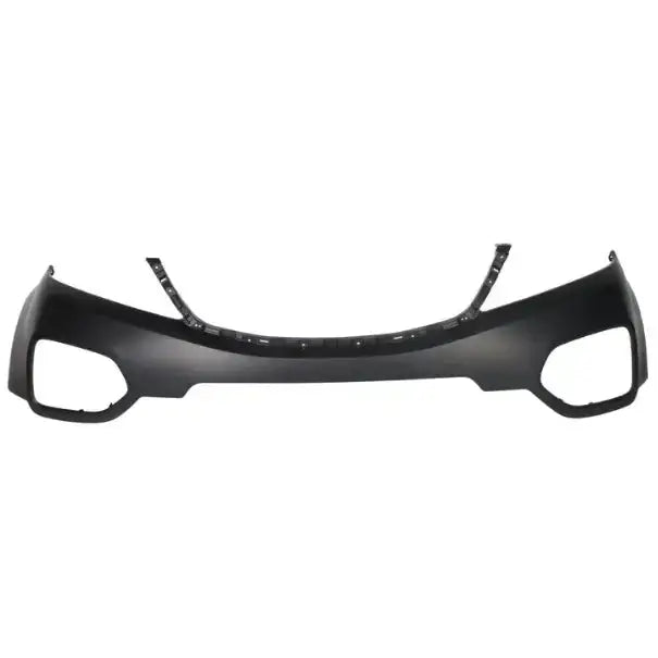 Støtfanger foran til Kia Sorento 10-12, sort plast med store sideåpninger, sett rett forfra.