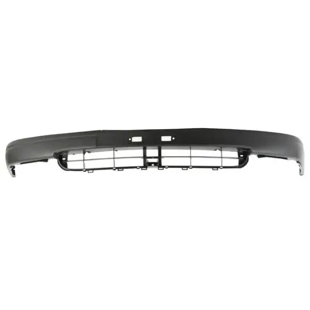 Støtfanger foran til Toyota Corolla E11 97-00 i svart plast med integrert gitter, sett forfra.