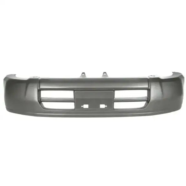 Støtfanger foran til Toyota Land Cruiser 90 J9, mørk grå plast med luftinntak og plass til nummerskilt.