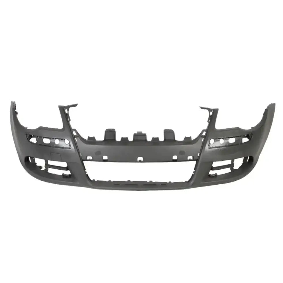 Støtfanger foran til Volkswagen Eos 05-11 vist som nytt, svart bildel mot hvit bakgrunn.