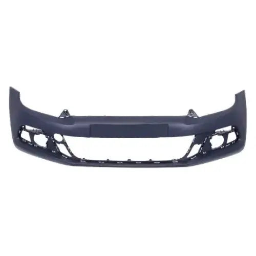 Støtfanger foran til Volkswagen Scirocco III 08-17 i mørk grå plast med åpninger for tåkelys.