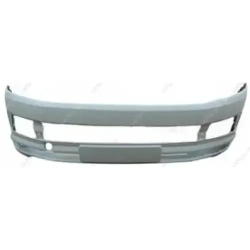 Støtfanger foran til Volkswagen T6 15- i lysegrått, sett rett forfra med åpne luftinntak.