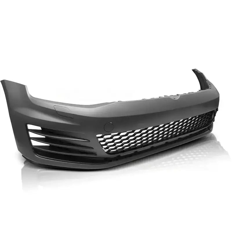 Frontfanger til VW Golf 7 GTI Style 2013-2017 med honeycomb-mønster og horisontale ribber.