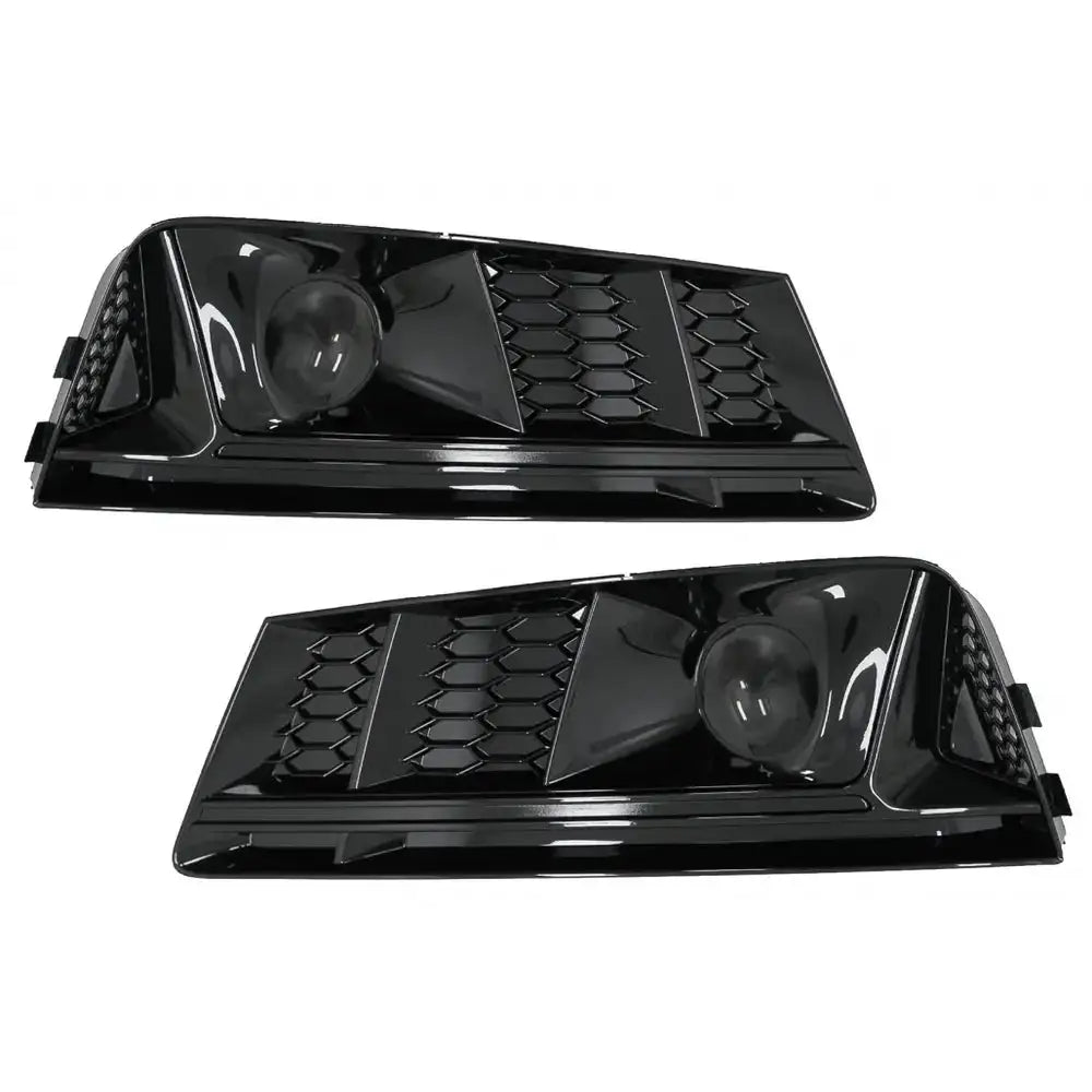 Støtfanger Nedre Griller Acc Audi A4 B9 16-18 Rs4 Design Black Edition