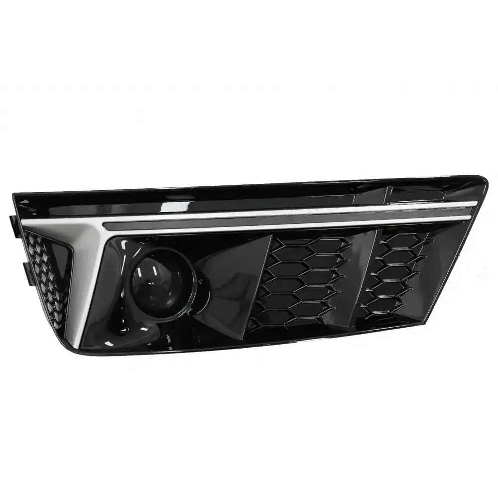 Støtfanger Nedre Griller Acc Audi A4 B9 16-18 Rs4 Design Silver Edition