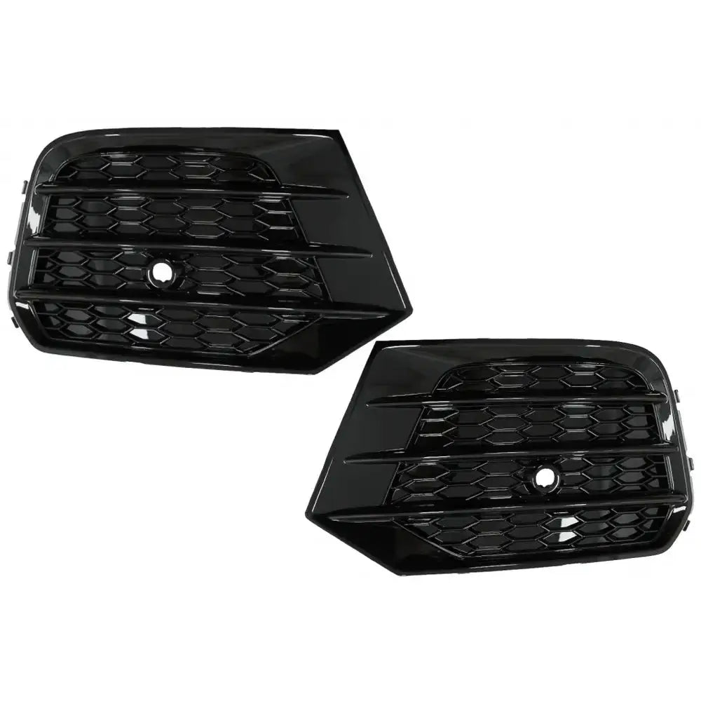 Støtfanger Nedre Griller Audi Q3 8u Facelift 14-17 Rs Design Piano Black
