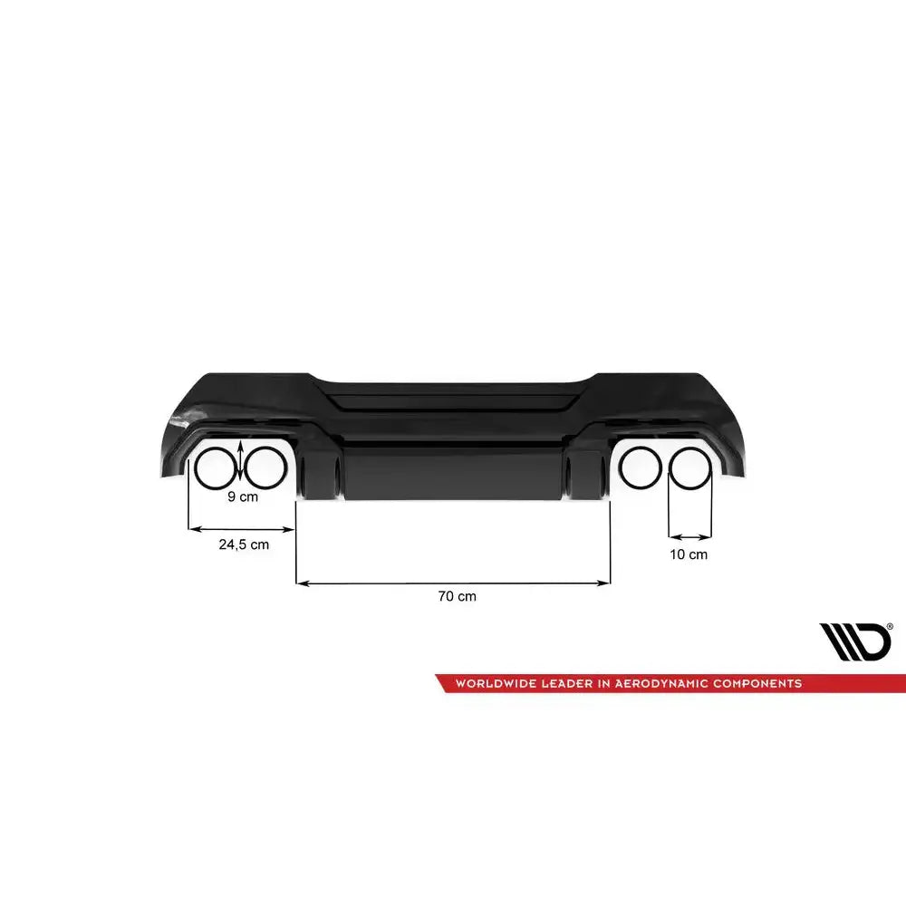 Støtfangerskjørt Valance bak V.2 Bmw 1 F40 M-pack/ M135i