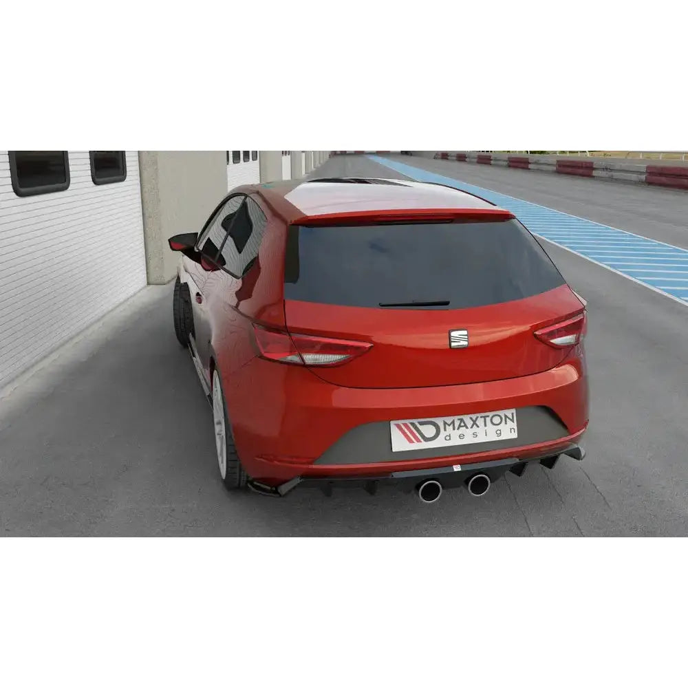 Støtfangerskjørt Valance bak V.2 Seat Leon Mk3 Cupra Facelift