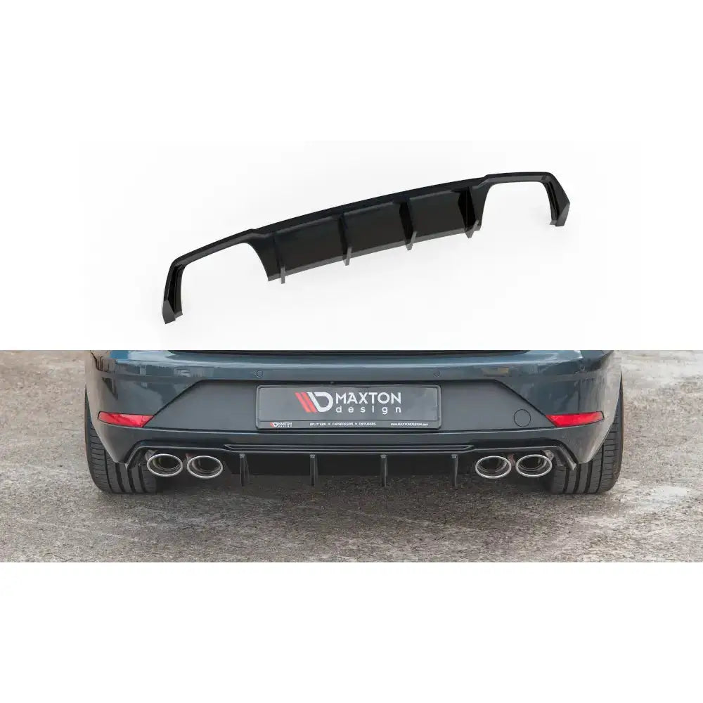Støtfangerskjørt Valance bak V.3 Seat Leon Cupra St Mk3 Fl