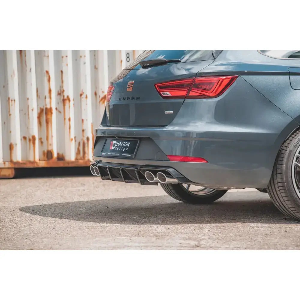 Støtfangerskjørt Valance bak V.3 Seat Leon Cupra St Mk3 Fl