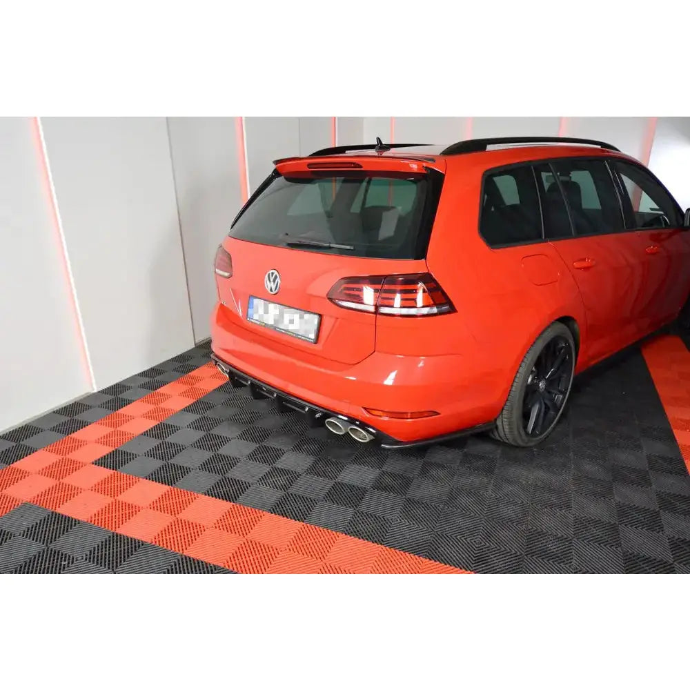 Støtfangerskjørt Valance bak Vw Golf 7 r Variant Facelift