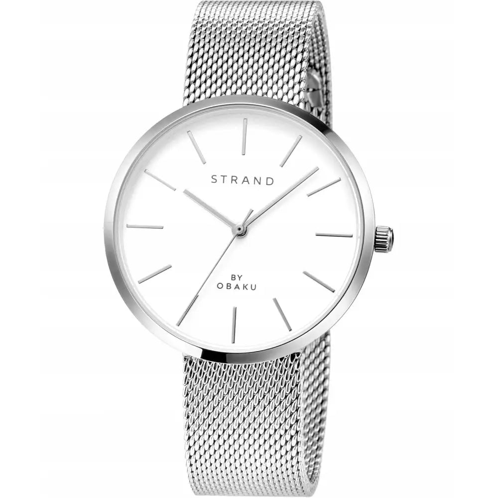 Strand By Obaku S700lxcimc Sølv Mesh Klokke