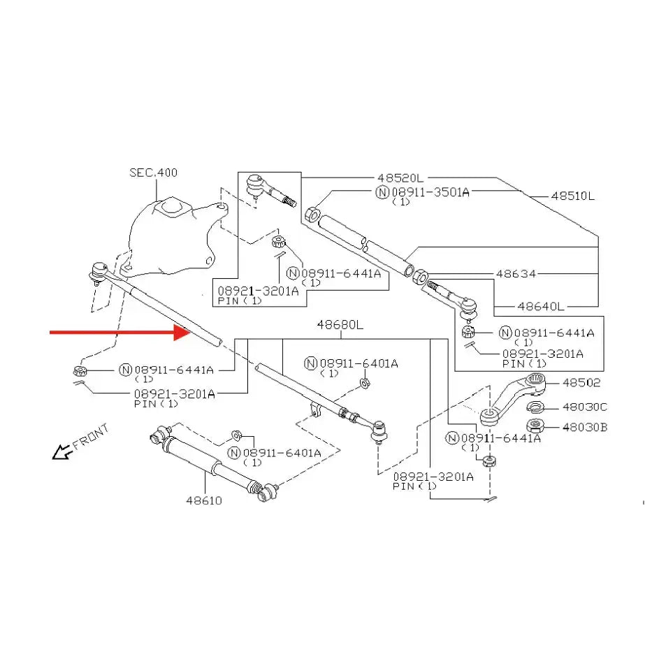 Styrestag - Nissan Patrol Y61