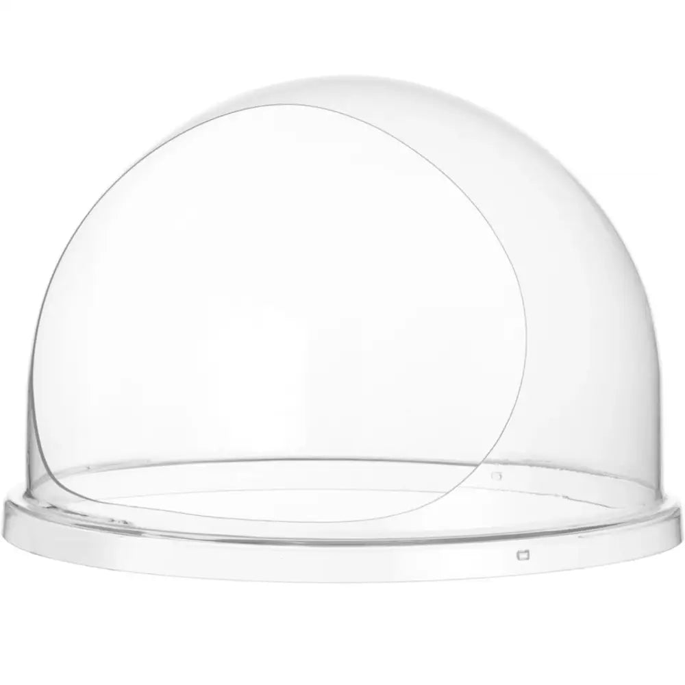 Sukkerspinn maskinlokk 520 mm, gjennomsiktig plastkuppel med åpen front og rund sokkel på hvit bakgrunn.