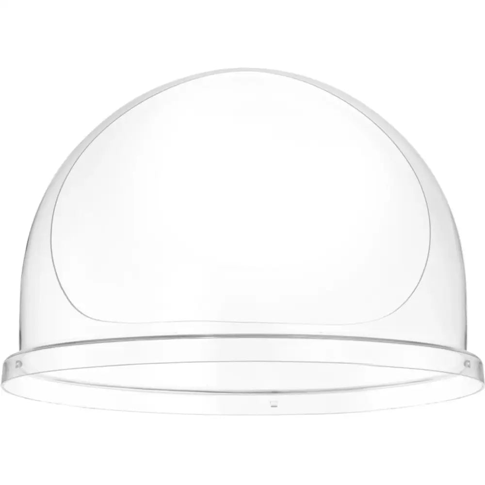 Sukkerspinnmaskin-lokk 520 mm, halvkuleformet gjennomsiktig plastkuppel sett rett forfra med glatt overflate.