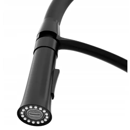 Svart Kjøkkenbatteri med Fleksibel Tut Nexo