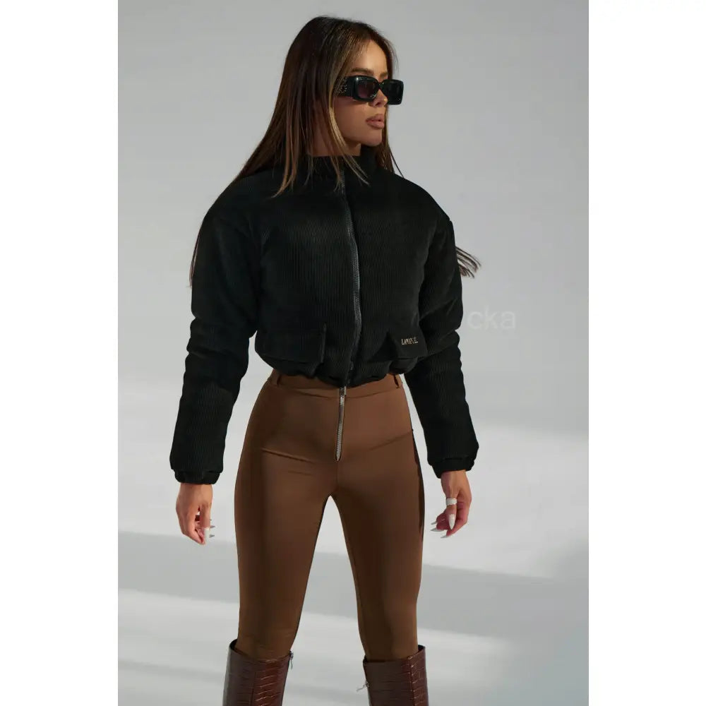 Svart La Manuel Pufferjakke