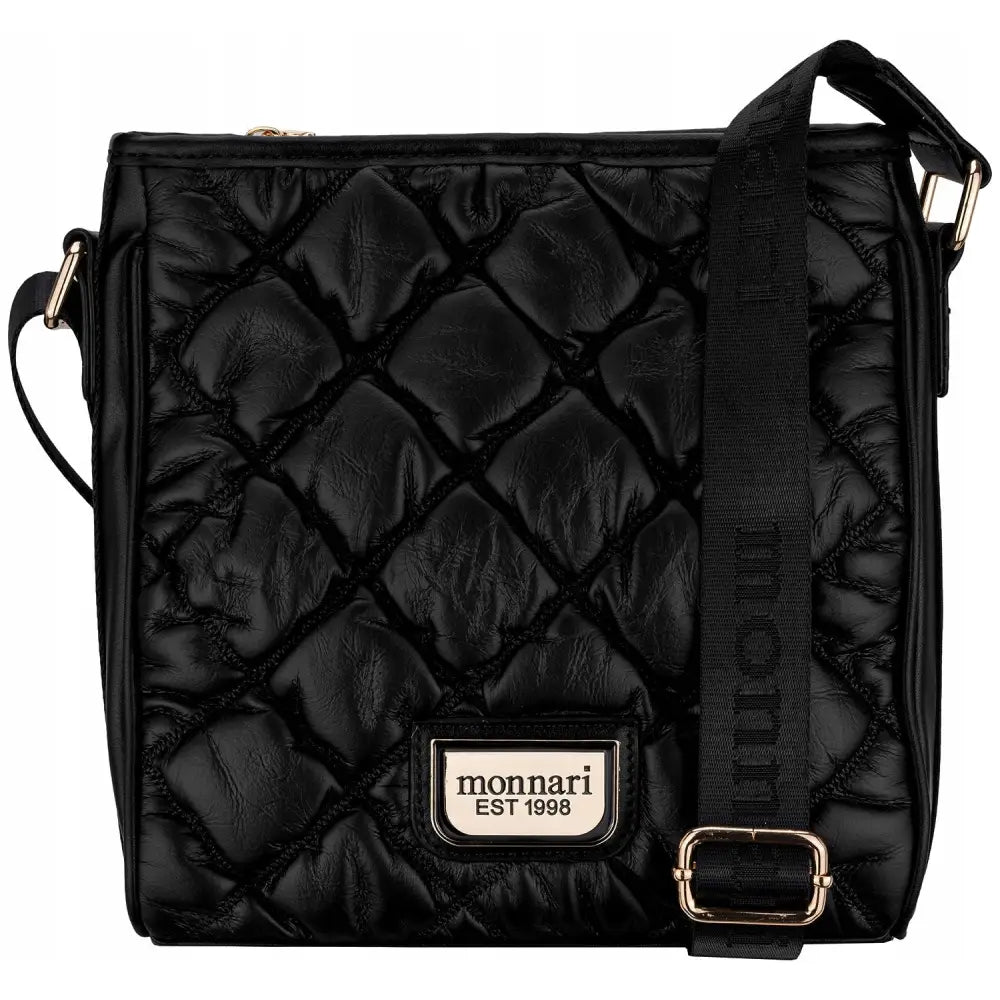 Svart Matelassert Monnari Skulderveske