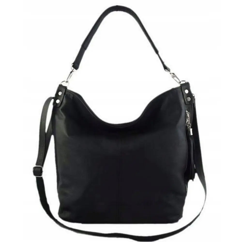 Svart Skinnveske av Ekte Skinn