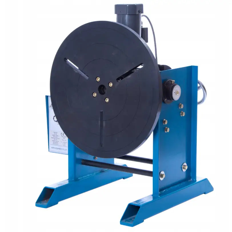 Sveisebord Magnum med dreiefunksjon, skrå vinkel som fremhever justerbart spor og synlige bolter i platen.