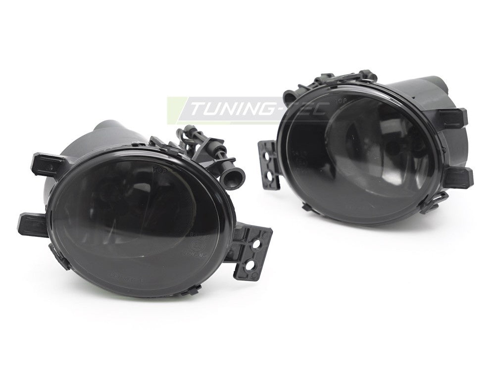Smoke tåkelys til BMW 1-Serie E82 Coupé 2007–2011 med tonet glass sett forfra