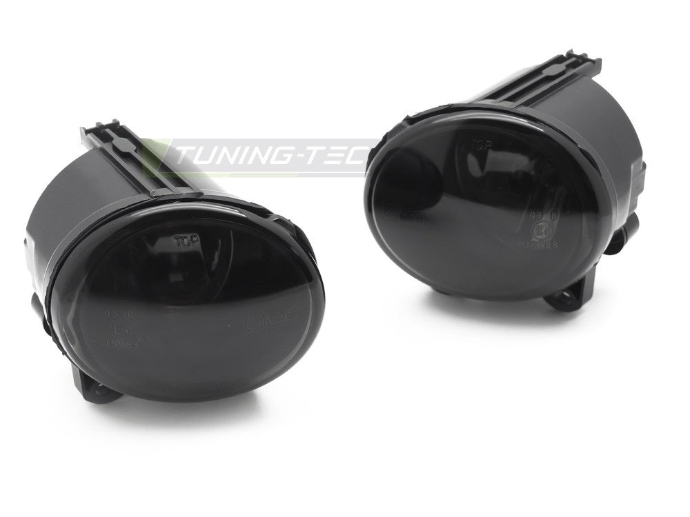 Smoke tåkelys til BMW 5-Serie F10/F11 2010–2016 sett forfra med tonet glass