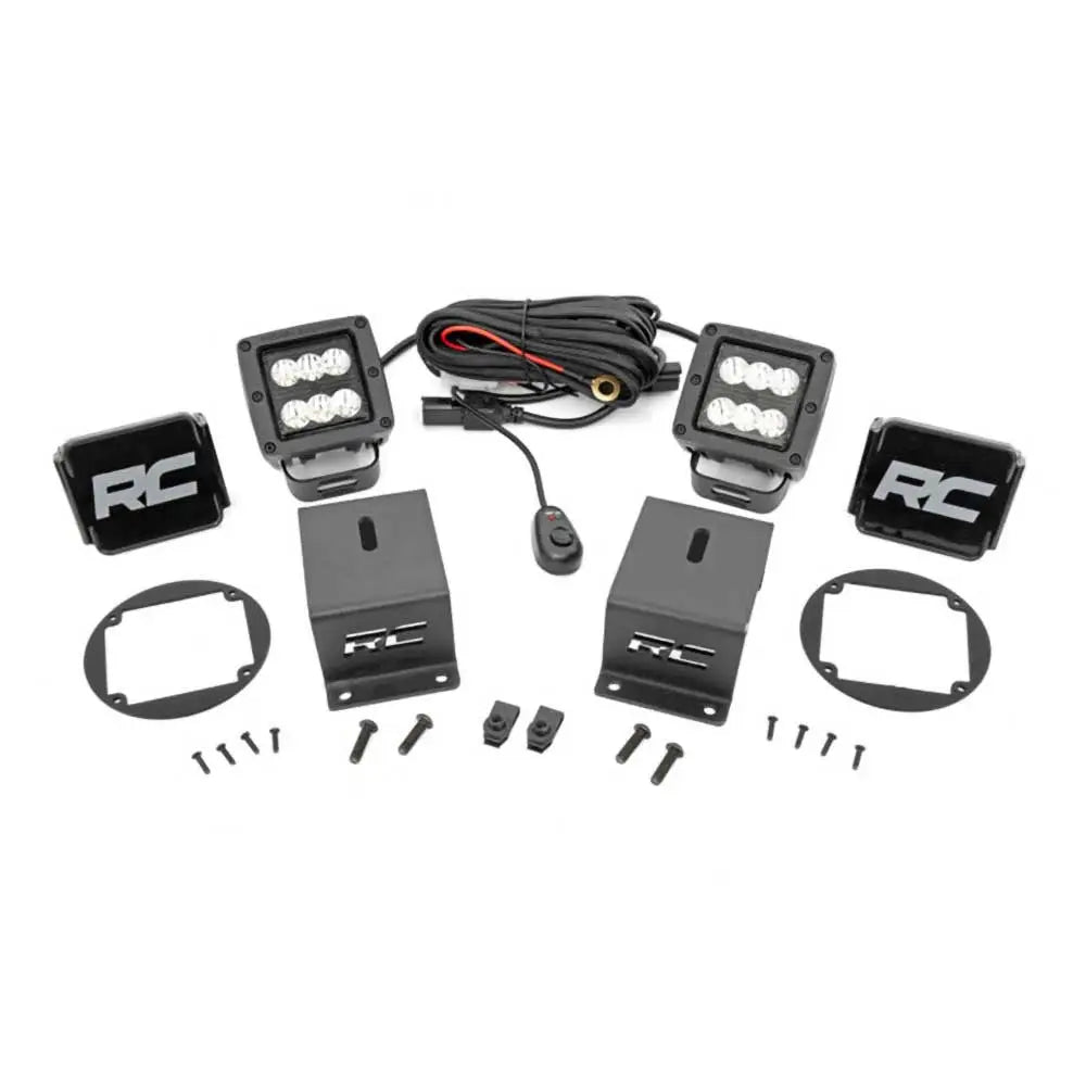 Tåkelys Cree Led 2’’ Spot Beam med Festeanordning Rough Country Black Series - Subaru Forester 14-18