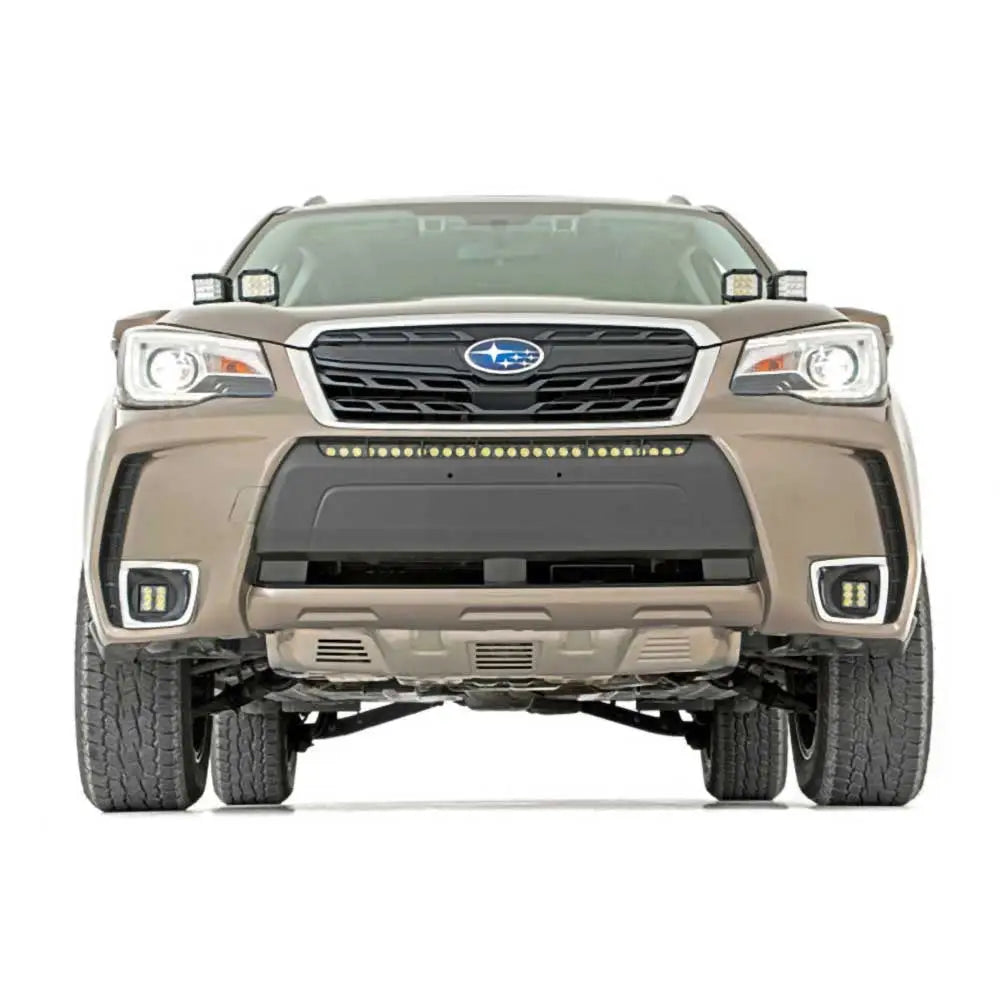 Tåkelys Cree Led 2’’ Spot Beam med Festeanordning Rough Country Black Series - Subaru Forester 14-18