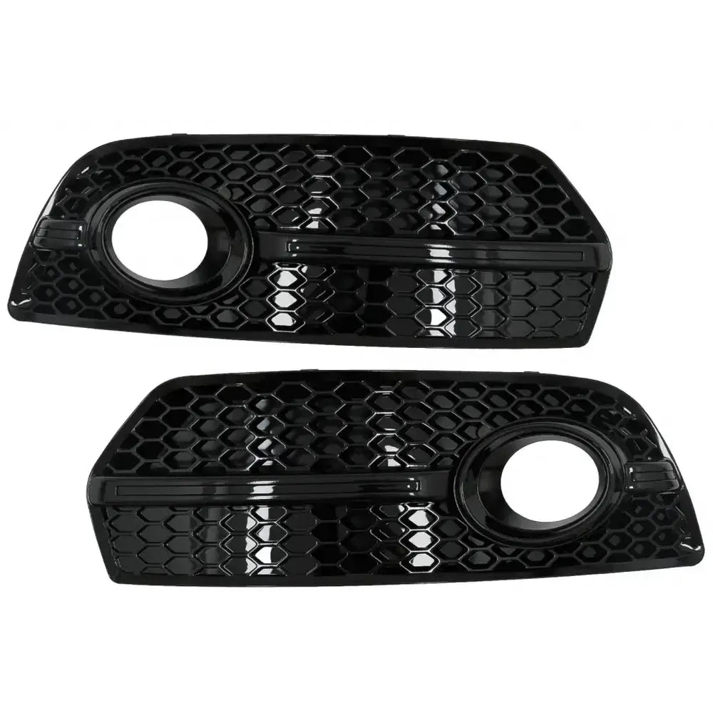 Tåkelys Deksel Griller Audi Q5 Suv 8r 08-11 Rs Design Piano Black
