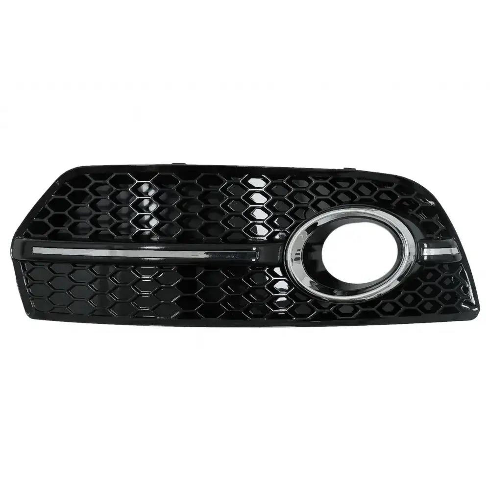 Tåkelys Deksel Griller Audi Q5 Suv 8r 08-11 Rs Design Piano Black Chrome