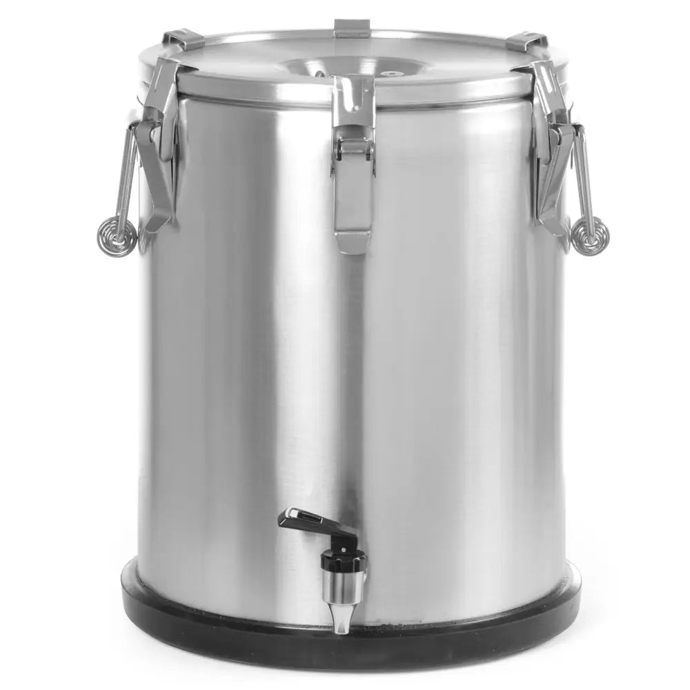 Termosmatte i Rustfritt Stål med Tappekran for 25l Mattransport - Hendi 710234.