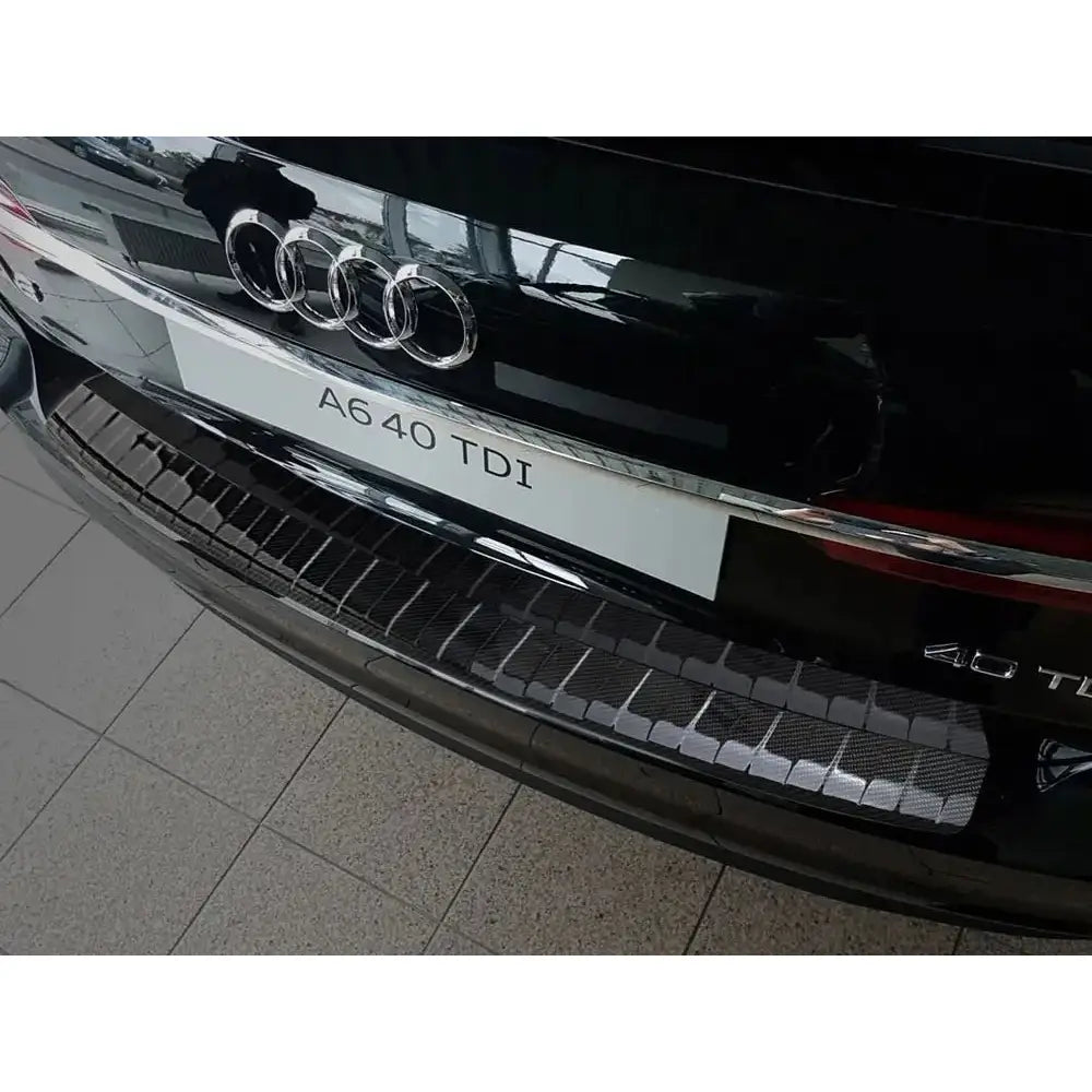 Lastebeskytter Audi A6 C8 v Avant 18- Karbonfiber Svart